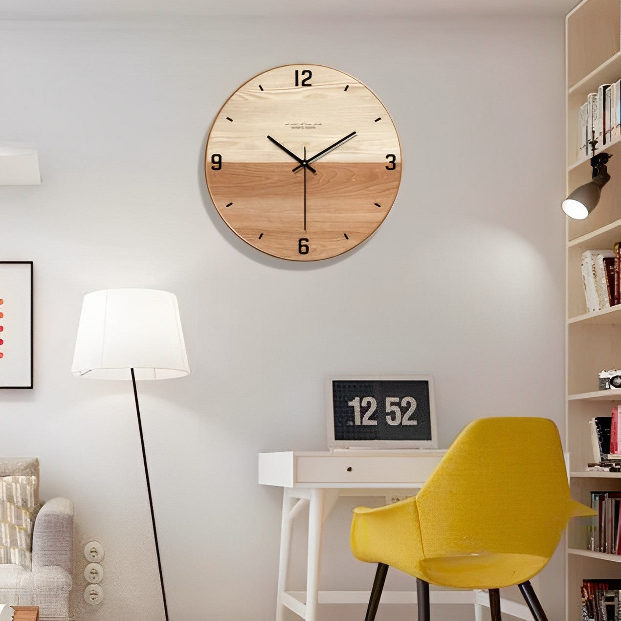 houten wandklok