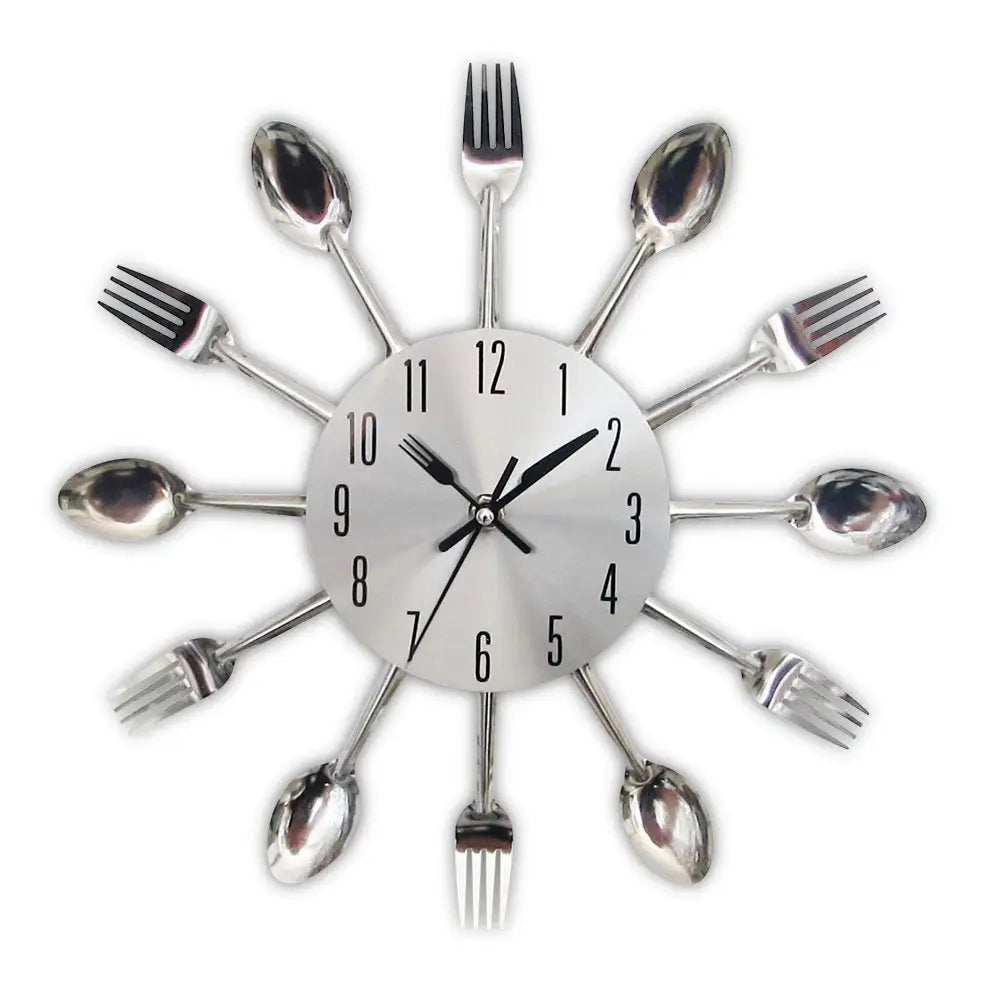 Horloge Murale Cuisine - Horloges murales - argent