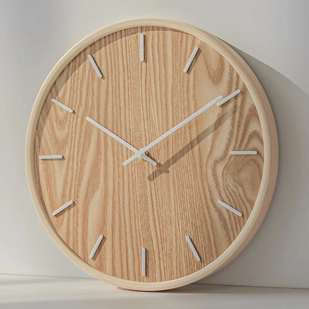 Horloge Murale en Bois Naturel - Horloges murales - bois sombre